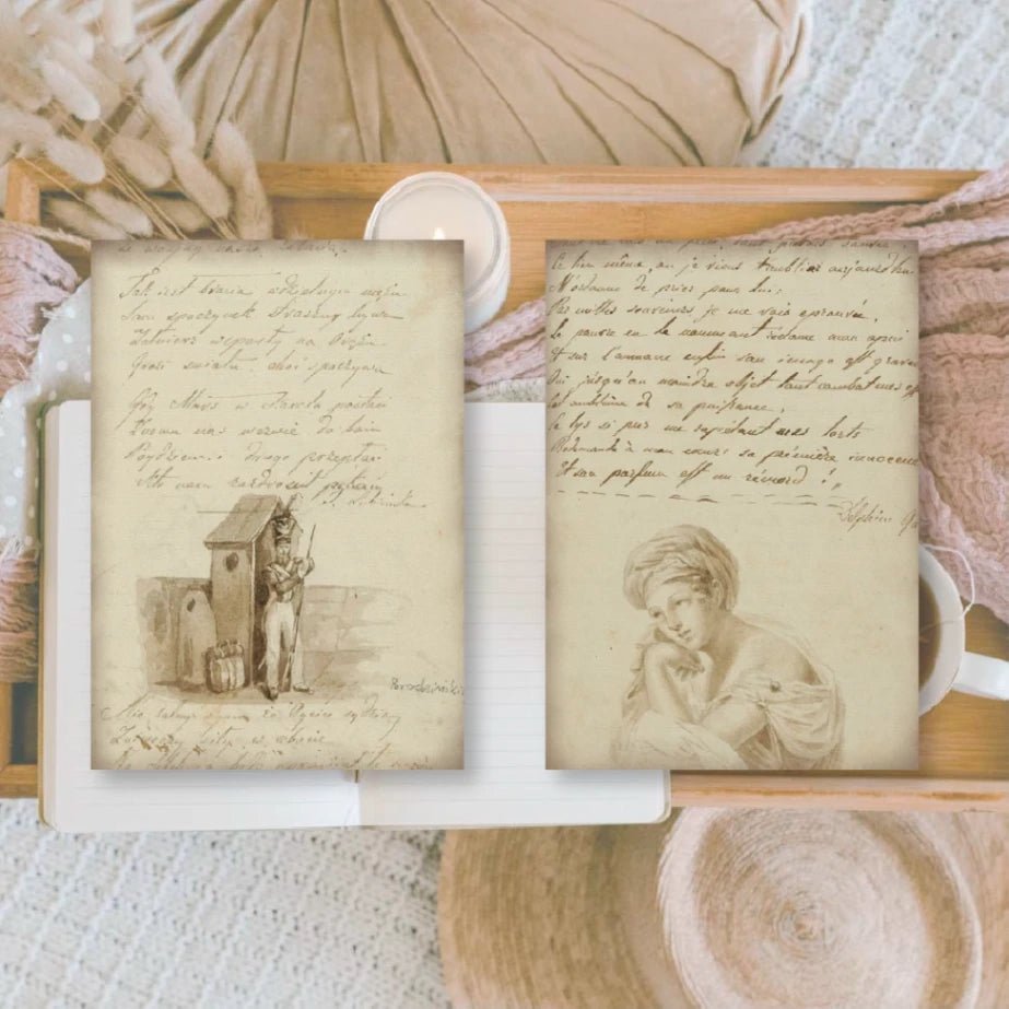 Ephemera Paper 7,4 x 10,5 - Old Diary - 5 - Plan & Plot Studio - Tidformera