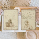 Ephemera Paper 7,4 x 10,5 - Old Diary - 5 - Plan & Plot Studio - Tidformera