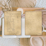 Ephemera Paper 7,4 x 10,5 - Written Records - 3 - Plan & Plot Studio - Tidformera