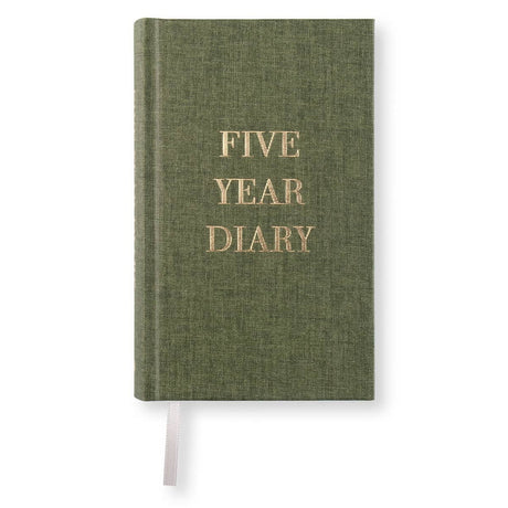 Five Year Diary - Pocket - Khaki Green från Paperstyle - Grön dagbok - Tidformera