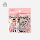 Flake stickers Coordinate - Watercolor - Pretty type - 1 - BGM - Tidformera
