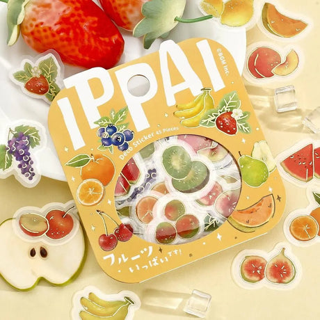Flake stickers - Ippai - Fruits are all over the place! - 1 - BGM - Tidformera