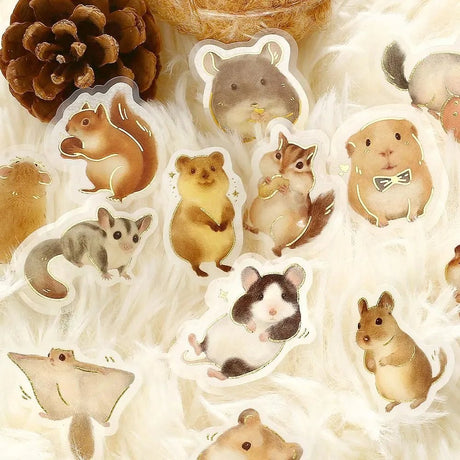 Flake stickers - Ippai - Small Animals are all over the place! - 2 - BGM - Tidformera