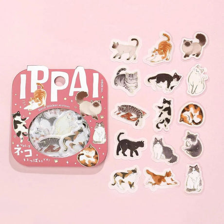 Flake stickers - Ippai - There are a lot of cats - 4 - BGM - Tidformera