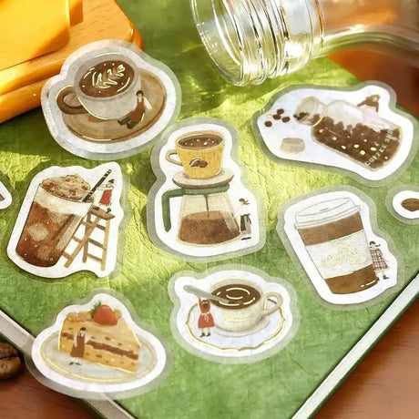 Flake stickers - Petit Story - Cafe - 5 - BGM - Tidformera