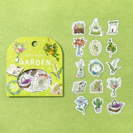 Flake stickers - Petit Story - Garden - 5 - BGM - Tidformera