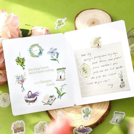 Flake stickers - Petit Story - Garden - 3 - BGM - Tidformera