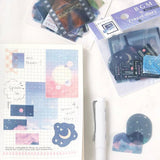Flake stickers Travel Diary - Sky - 5 - BGM - Tidformera