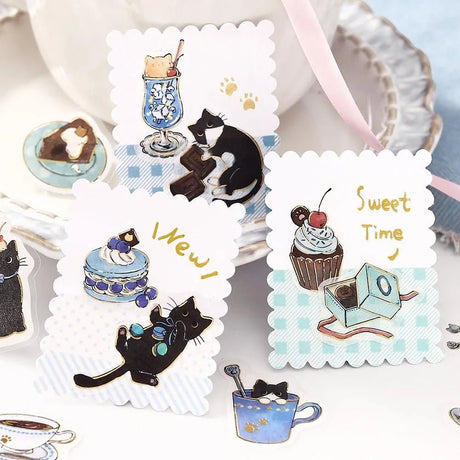 Flake stickers - Welcome Meow! - Kuroneko - 5 - BGM - Tidformera