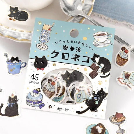 Flake stickers - Welcome Meow! - Kuroneko - 4 - BGM - Tidformera