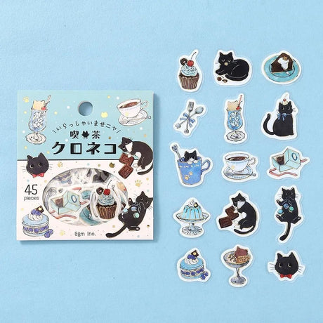 Flake stickers - Welcome Meow! - Kuroneko - 3 - BGM - Tidformera