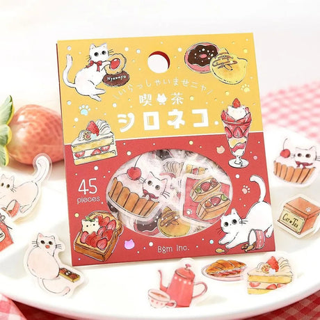 Flake stickers - Welcome Meow! - Shironeko - 2 - BGM - Tidformera