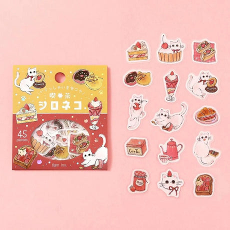 Flake stickers - Welcome Meow! - Shironeko - 3 - BGM - Tidformera