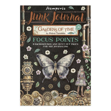 Focus points - Junk Journal - Gardens of time - 1 - Stamperia - Tidformera