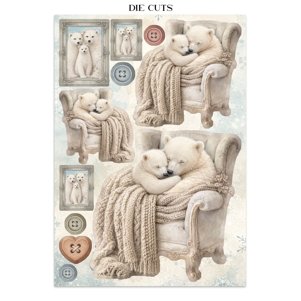 Focus points - Junk Journal - White Christmas - 12 - Stamperia - Tidformera