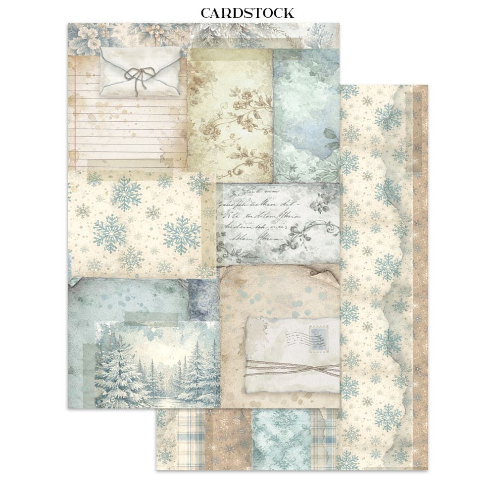 Focus points - Junk Journal - White Christmas - 7 - Stamperia - Tidformera