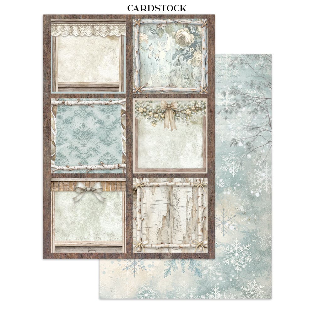 Focus points - Junk Journal - White Christmas - 9 - Stamperia - Tidformera