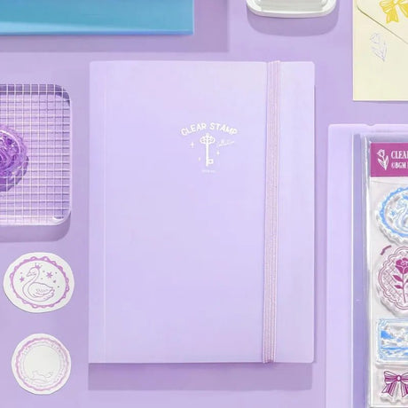 Förvaringsmapp BGM Clear stamps - Lilac - 2 - BGM - Tidformera