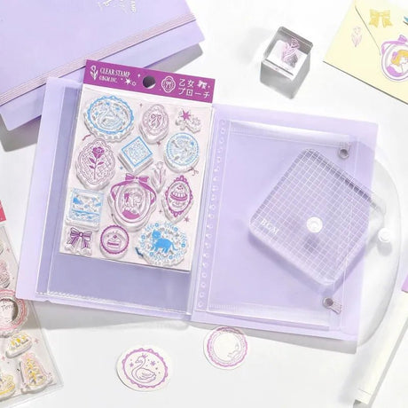 Förvaringsmapp BGM Clear stamps - Lilac - 3 - BGM - Tidformera