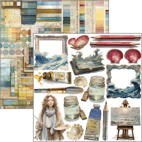 Fussy Cut Pad 24 - pack - An artist journey - 3 - Ciao Bella - Tidformera