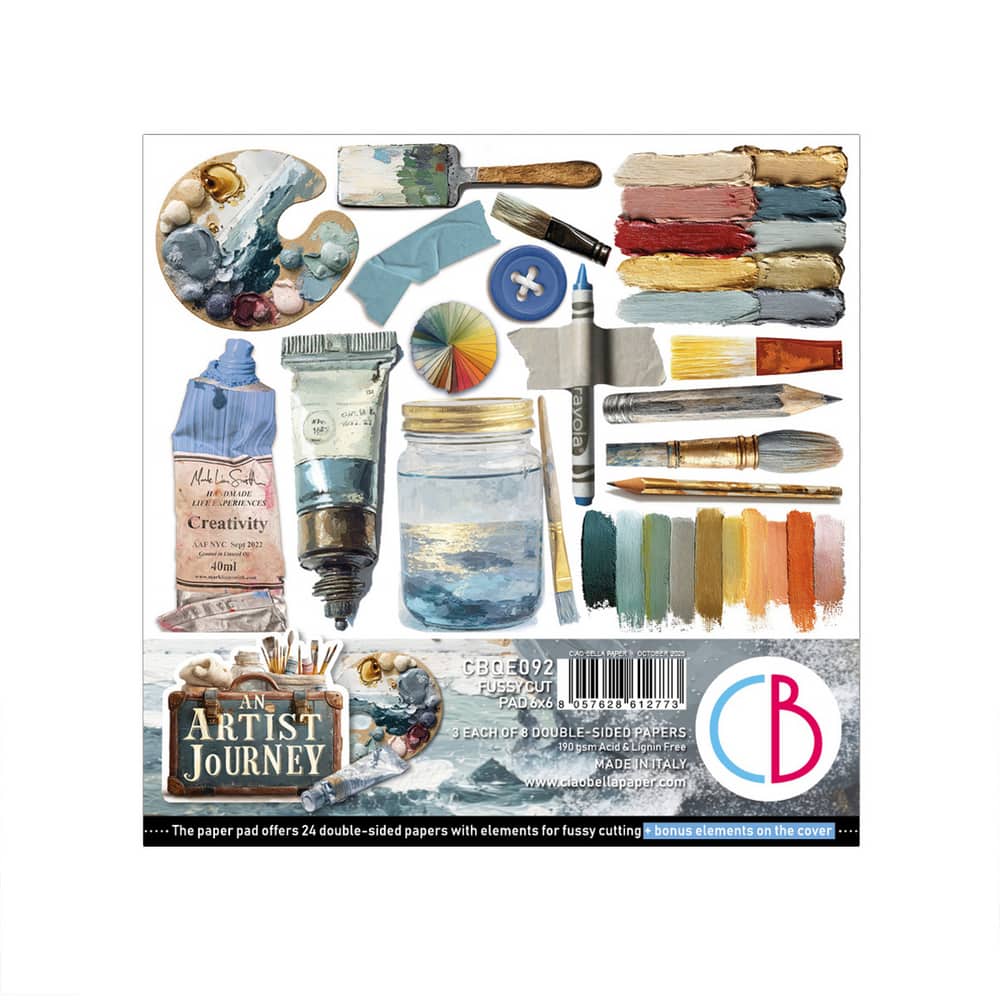 Fussy Cut Pad 24 - pack - An artist journey - 1 - Ciao Bella - Tidformera