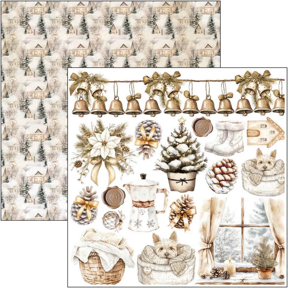 Fussy Cut Pad 24 - pack - Winter season - 4 - Ciao Bella - Tidformera