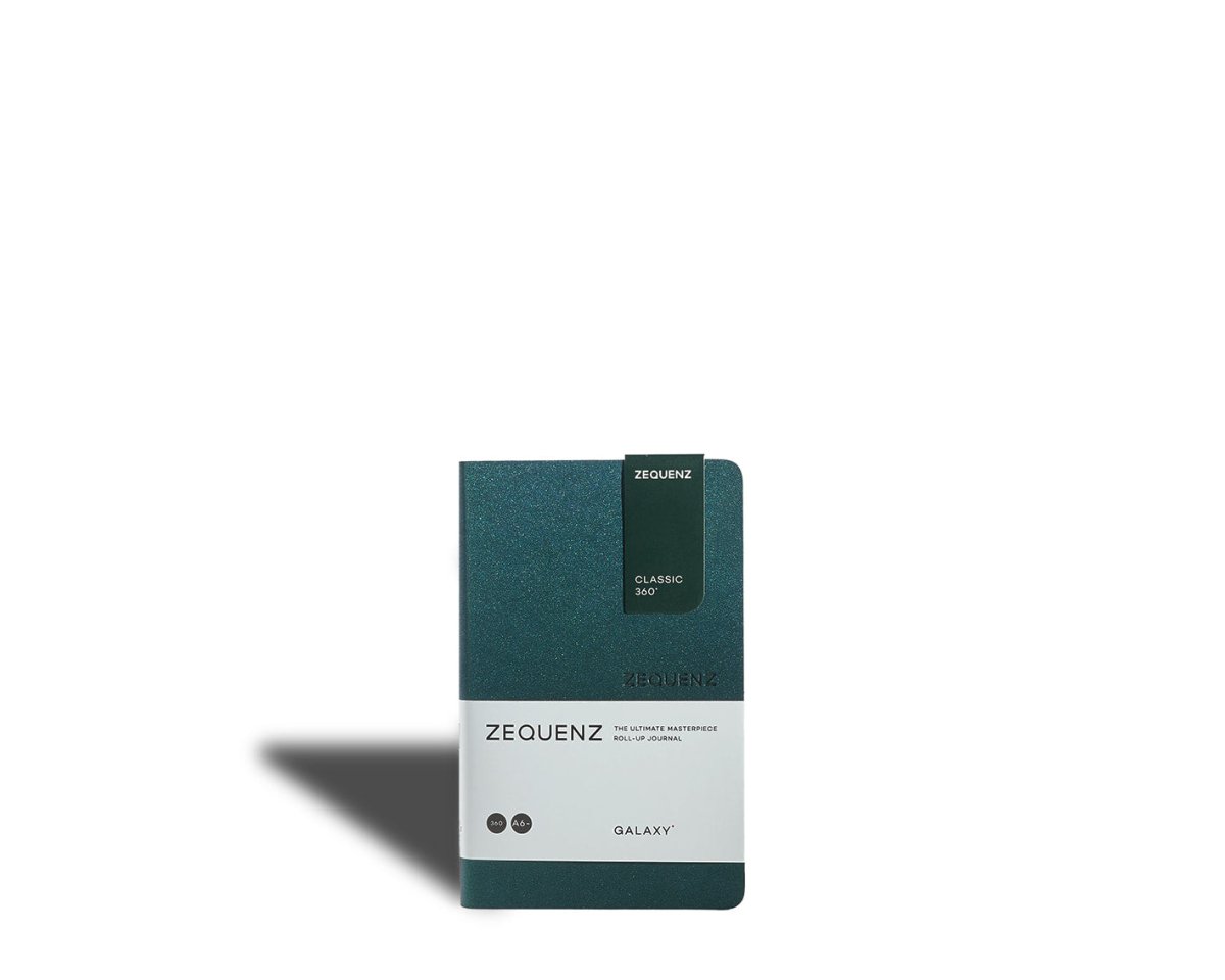 Galaxy - Rutad anteckningsbok - A6 - Astro Green - 1 - Zequenz - Tidformera