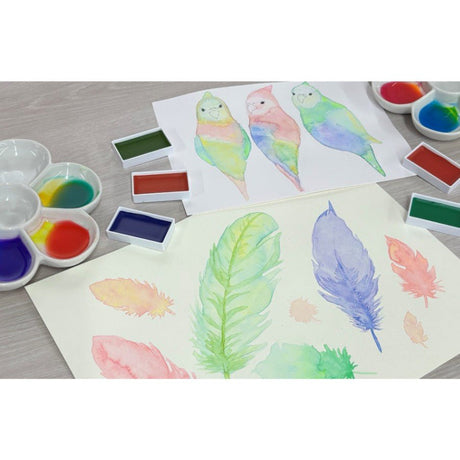 GANSAI TAMBI - Granulating colors 3 - 4 - ZIG Kuretake - Tidformera