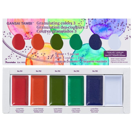 GANSAI TAMBI - Granulating colors 3 - 1 - ZIG Kuretake - Tidformera