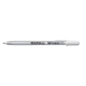Gelly roll Gelpenna Vit - 05 från Sakura. Vit penna utan lock - Tidformera
