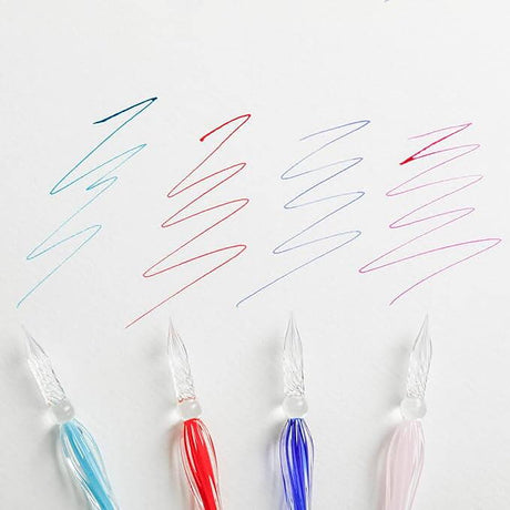Glaspenna Twisted - Bleu Azur - 3 - Herbin - Tidformera