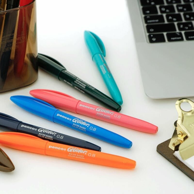 Glider Color Pen - Dark Green - 4 - Penco - Tidformera
