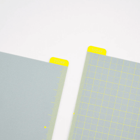 Hobonichi Pencil Board for A6 Size (Ice Gray x Yellow) - 2027 - 4 - Hobonichi Techo - Tidformera