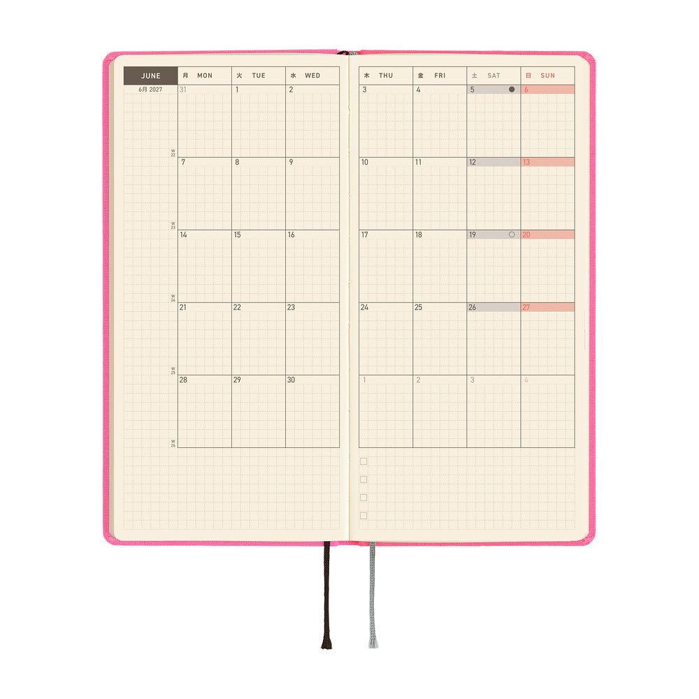 Hobonichi - Weeks Colors: Pink Sapphire - 2027 - 3 - Hobonichi Techo - Tidformera