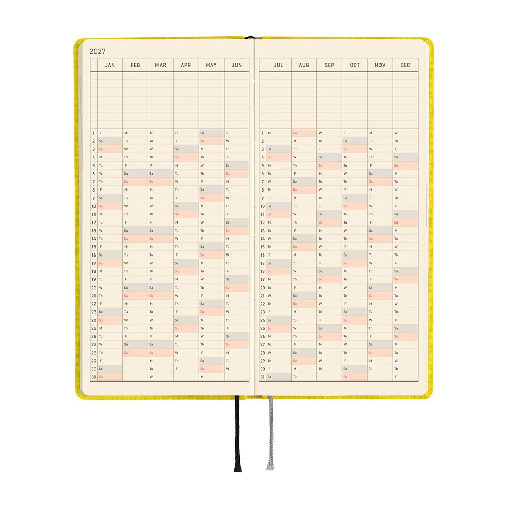 Hobonichi - Weeks MEGA Colors: Canaria Yellow - 2027 - 5 - Hobonichi Techo - Tidformera