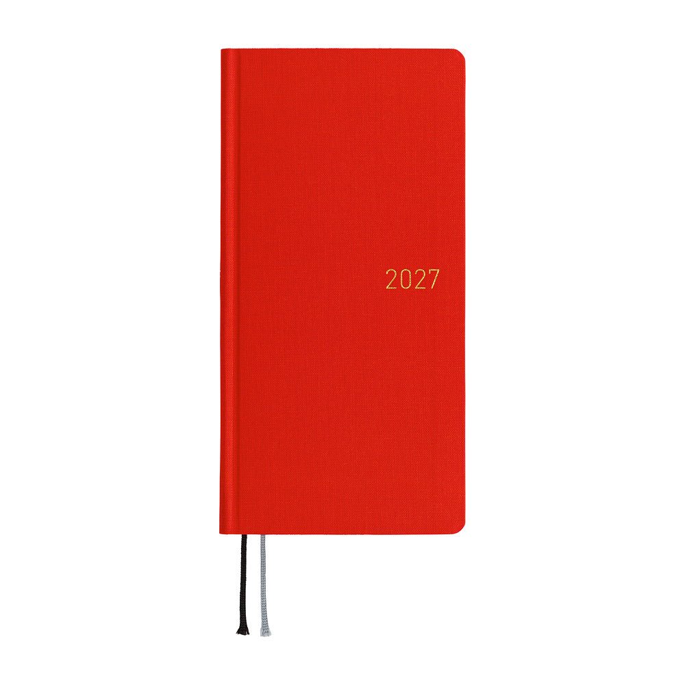 Hobonichi - Weeks MEGA Colors: Poppy Red - 2027 - 1 - Hobonichi Techo - Tidformera