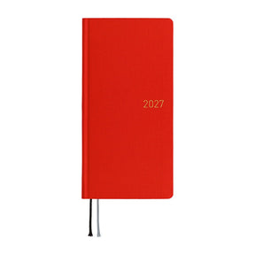 Hobonichi - Weeks MEGA Colors: Poppy Red - 2027 - 1 - Hobonichi Techo - Tidformera