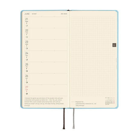 Hobonichi - Weeks MEGA Colors: Sea Glass - 2027 - 4 - Hobonichi Techo - Tidformera