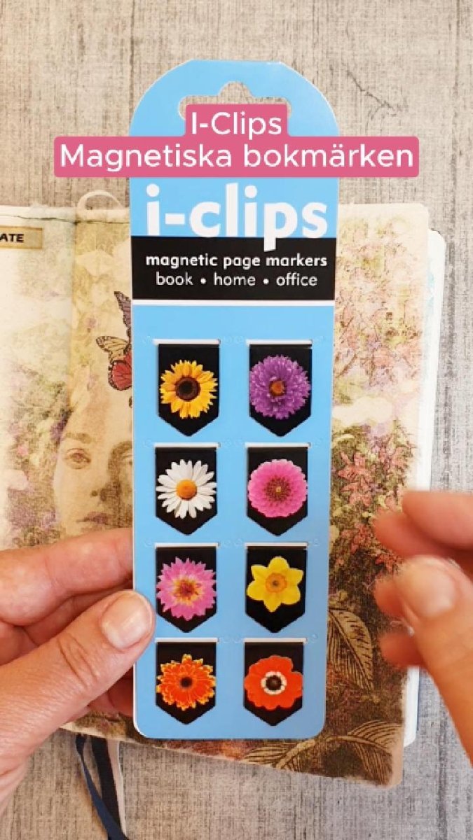 Omslagsbild för video med I-clips, magnetiska bokmärken.