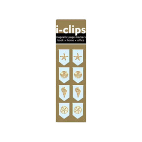 i - clips Magnetiska bokmärken - Seashells - 1 - Peter Pauper Press - Tidformera