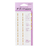 Index Chiratto Stickers - Chiratto Number Gold - 1 - Midori - Tidformera