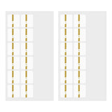 Index Chiratto Stickers - Chiratto Number Gold - 2 - Midori - Tidformera
