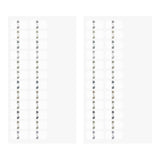 Index Chiratto Stickers - Number Gray - 4 - Midori - Tidformera