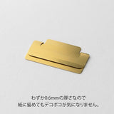 Index clips Chiratto Medium - Mässing - 3 - Midori - Tidformera