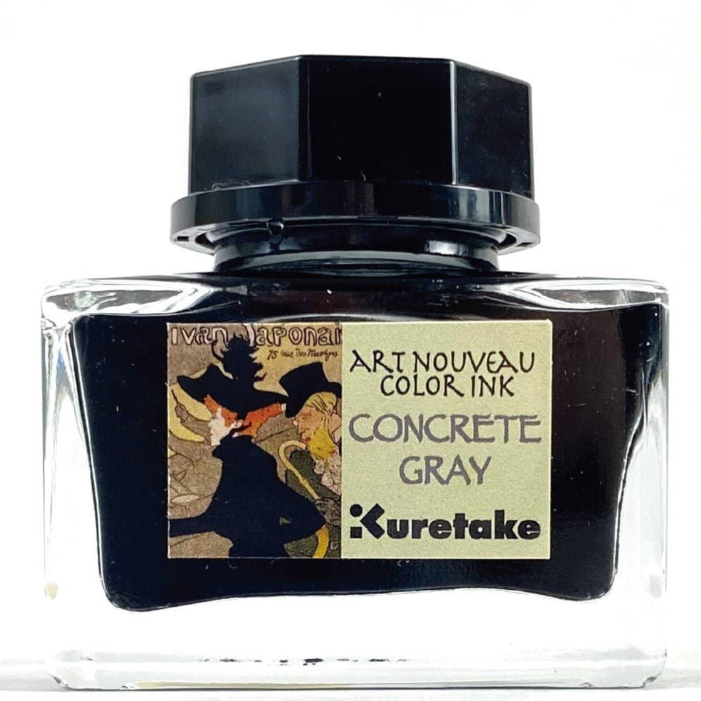 Ink café Art nouveau color ink - CONCRETE GRAY - 2 - ZIG Kuretake - Tidformera