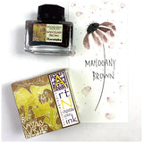 Ink café Art nouveau color ink - MAHOGANY BROWN - 1 - ZIG Kuretake - Tidformera
