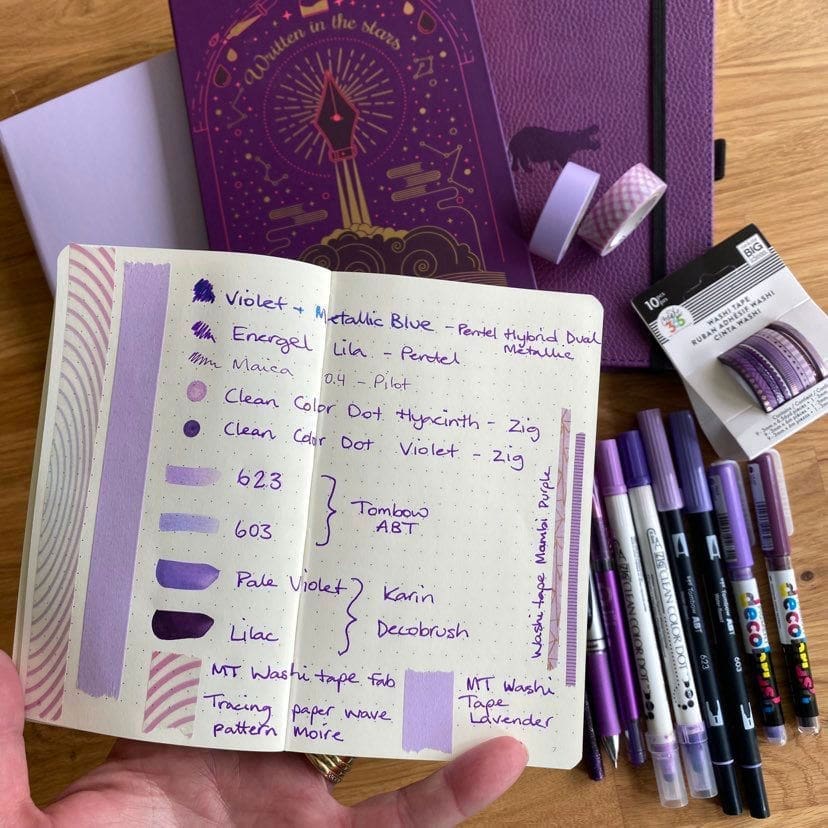 Jottbook Double Skrivhäften Dotted 2 - pack A6 Lilac/Port red - 5 - Leuchtturm1917 - Tidformera