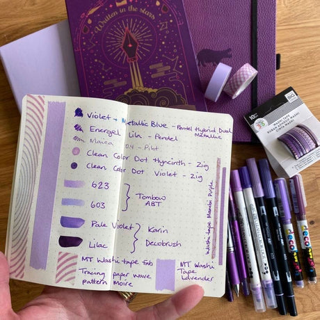 Jottbook Double Skrivhäften Dotted 2 - pack A6 Lilac/Port red - 5 - Leuchtturm1917 - Tidformera