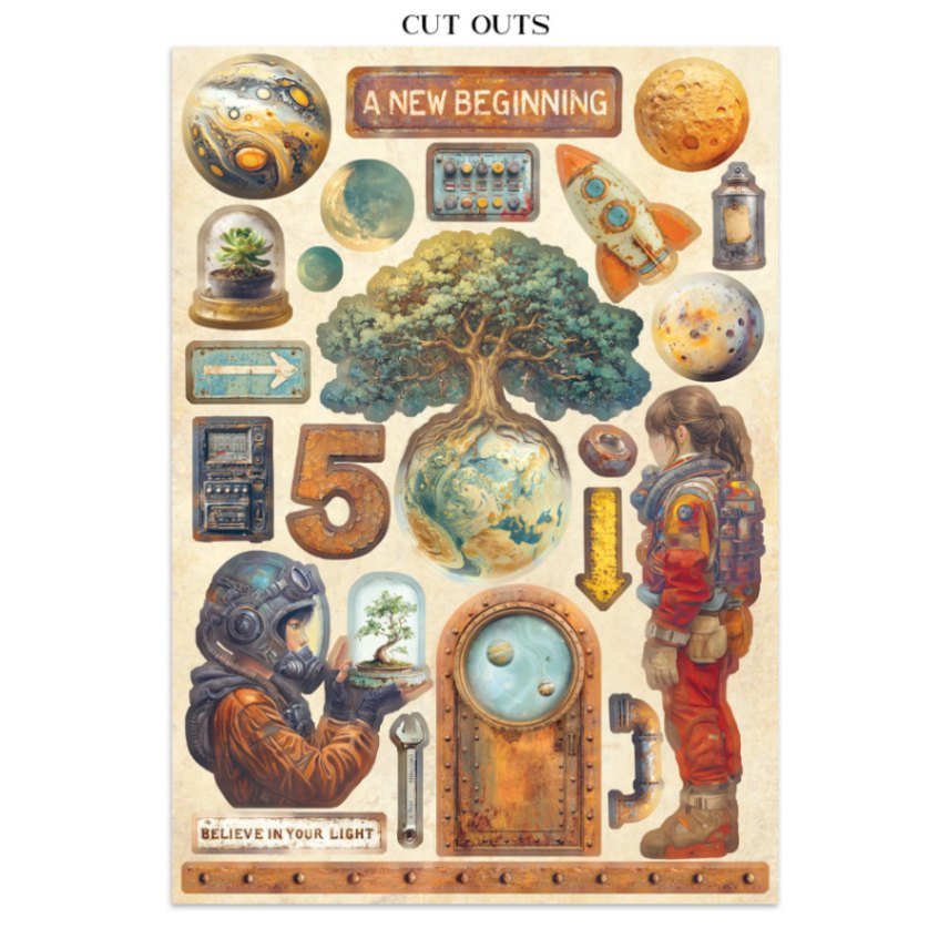 Junk Journal - A New Beginning - 12 - Stamperia - Tidformera