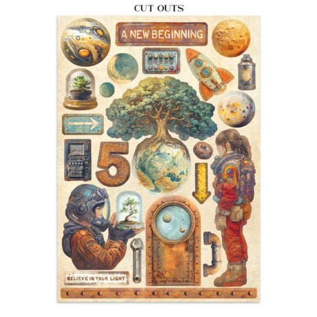 Junk Journal - A New Beginning - 12 - Stamperia - Tidformera